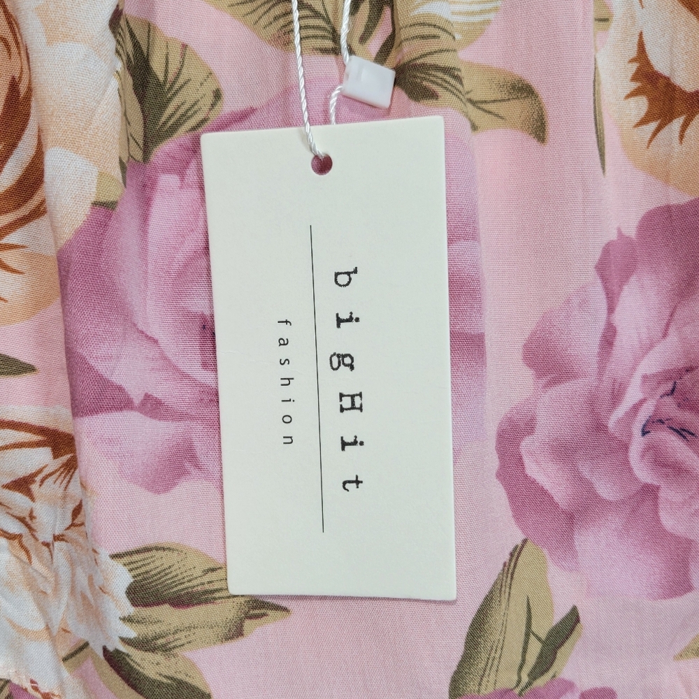 Pinkblush Floral Strapless Ruffle Chic Flowergarden FeminineMaxi Dress - Picture 10 of 15